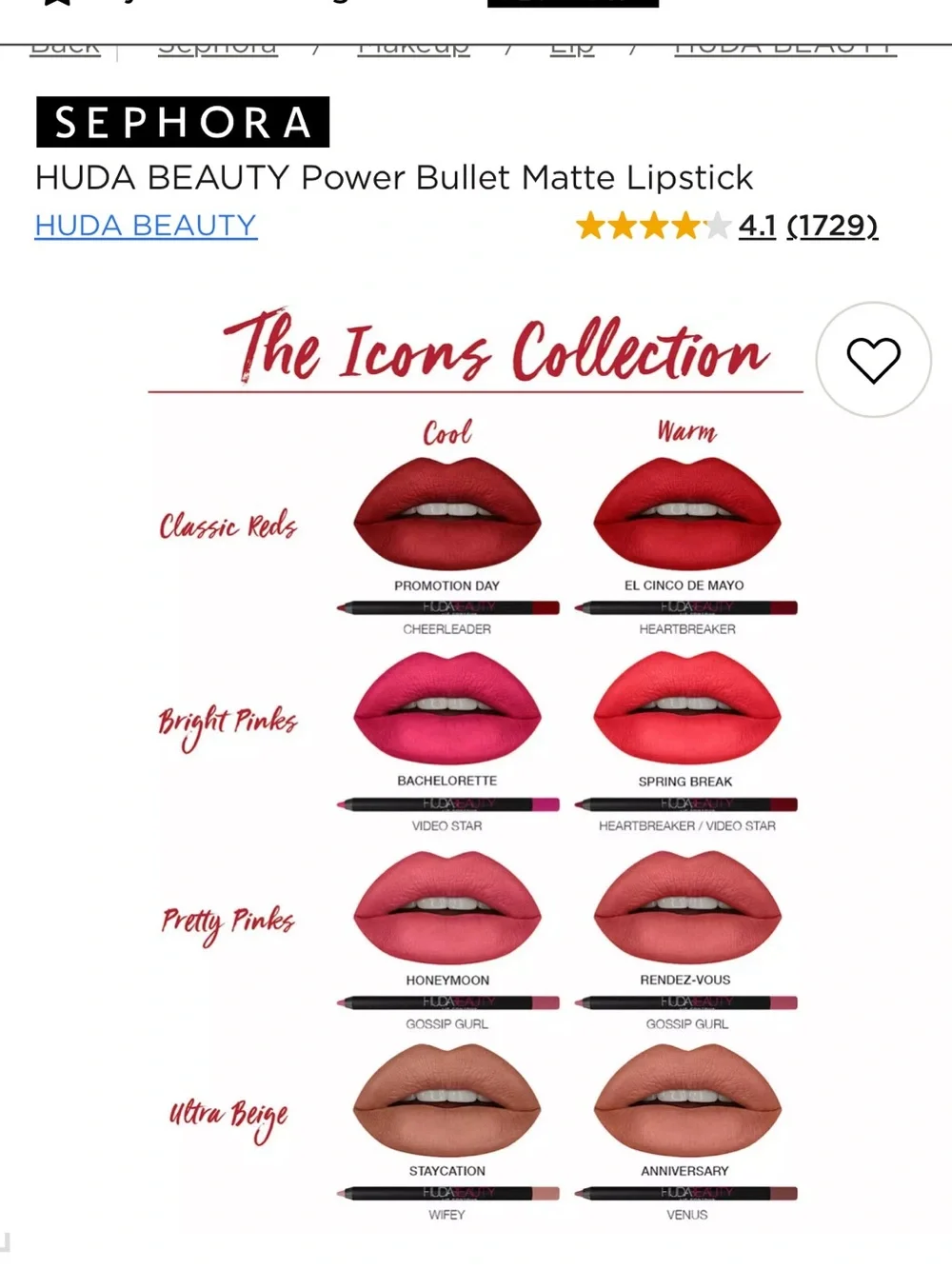 Huda Beauty Power Bullet Matte Lipstick in Spring Break